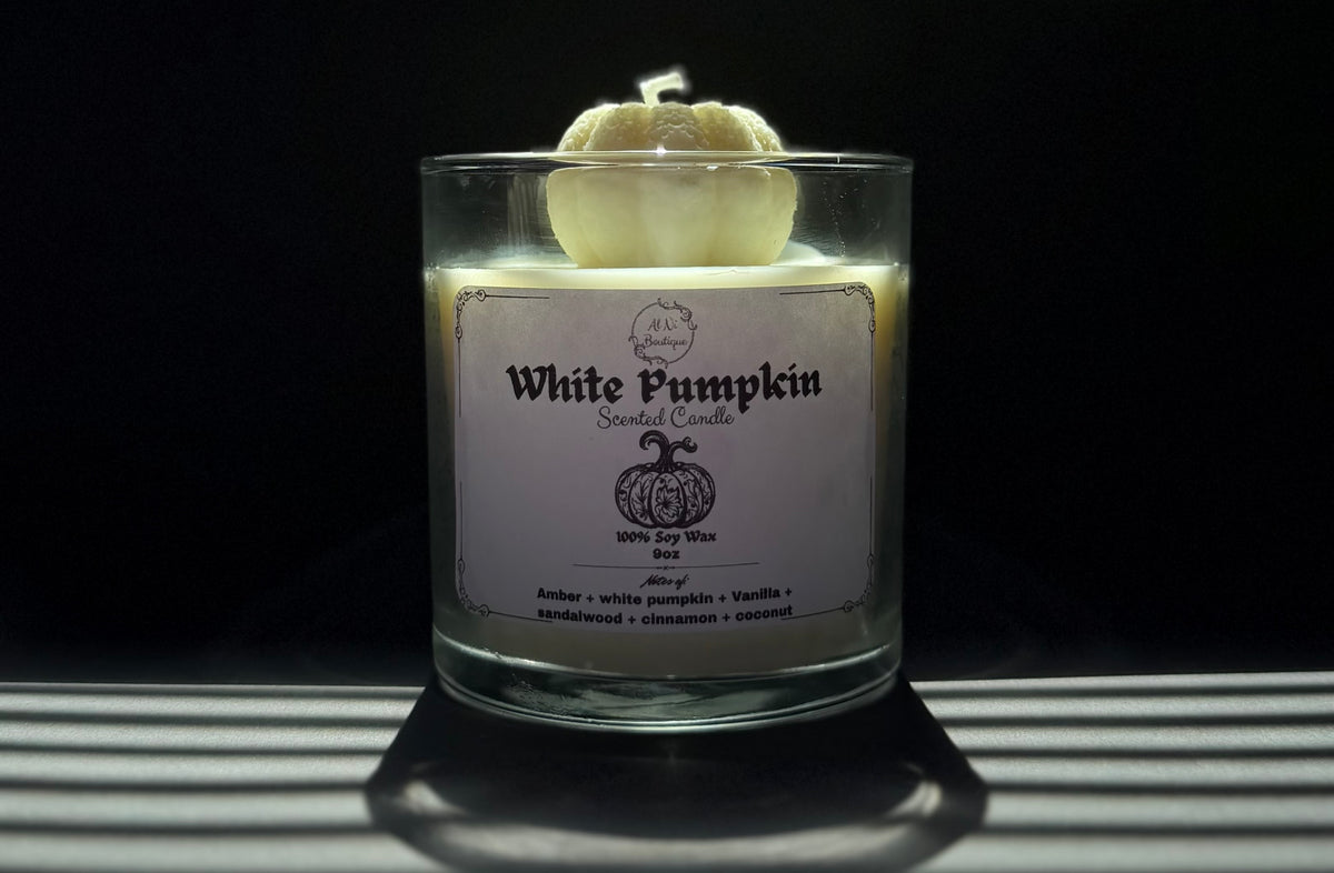 White Pumpkin Scented Candle